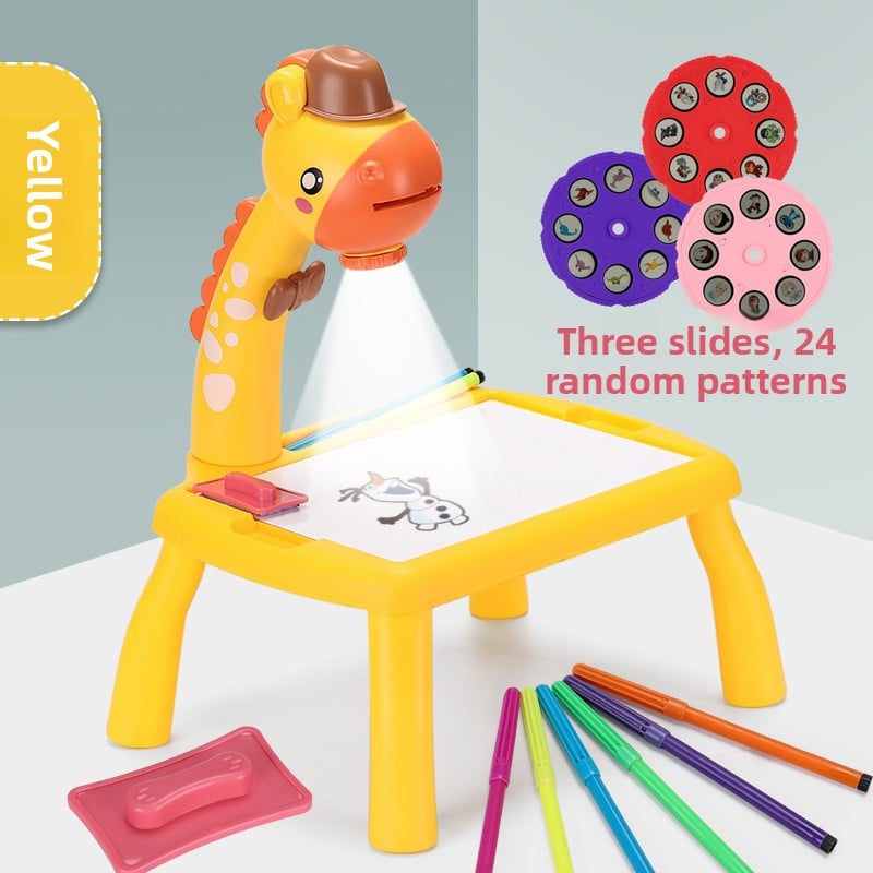 Projection Drawing Board for Kids Multifunctional projection drawing board [large-fawn-yellow] mail order box