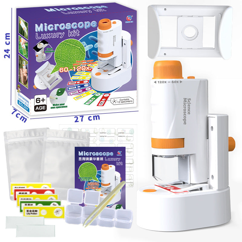 Portable Microscope Kit for Kids Science