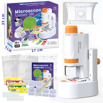 Portable Microscope Kit for Kids Science