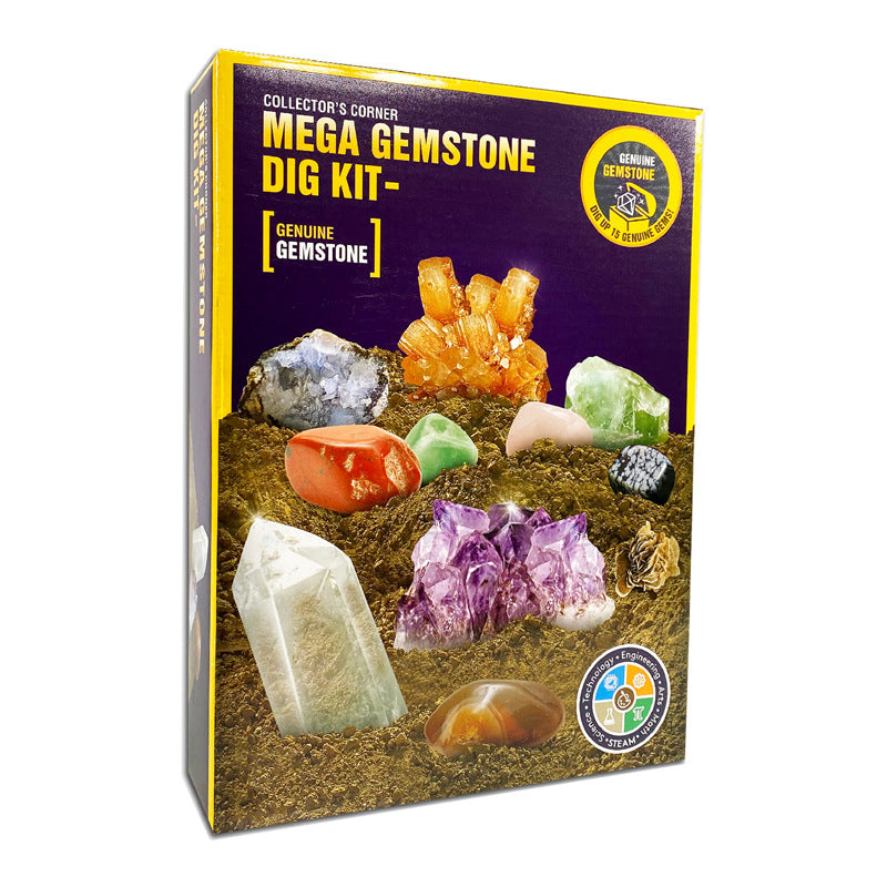 Archaeology Dig Kit for Kids – Gems, Crystals and Fossils