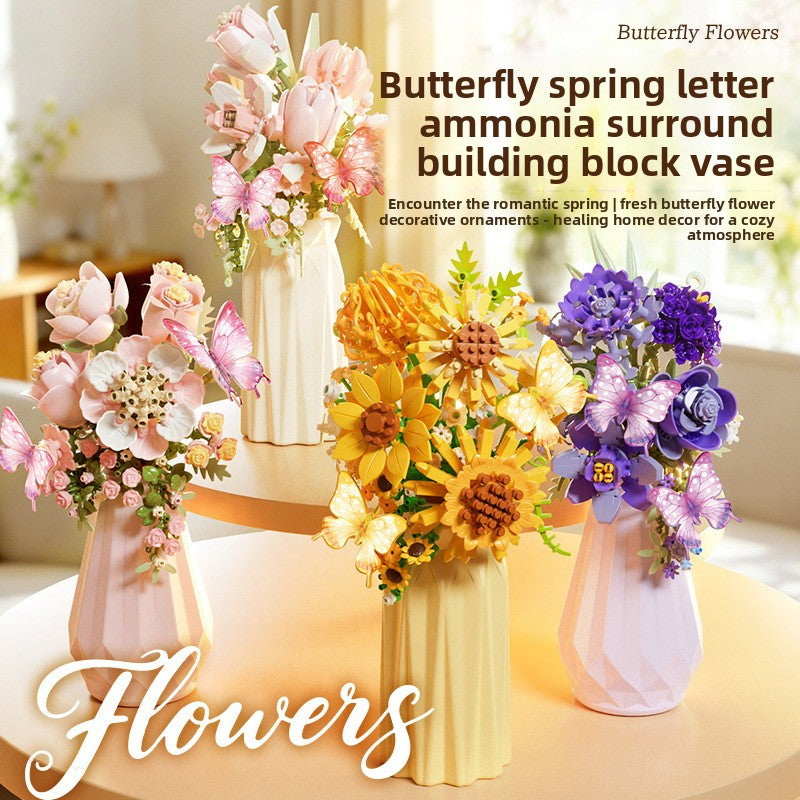Flower Building Blocks for Kids Creative Play