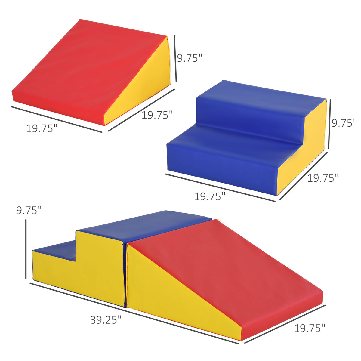 2-Piece Climb and Crawl Foam Playset