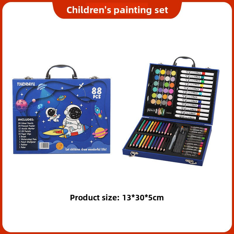 Acrylic Marker Art Set for Kids Spaceman 88pcs