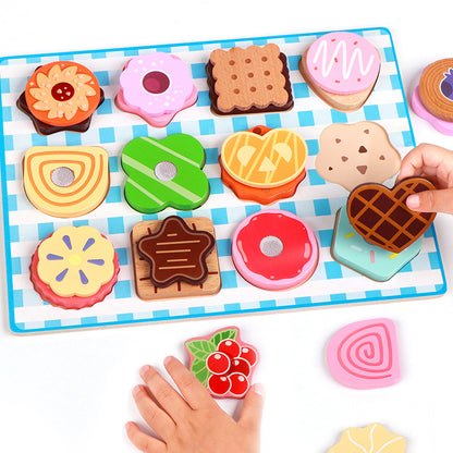Wooden Kitchen Pretend Play Puzzle Toy
