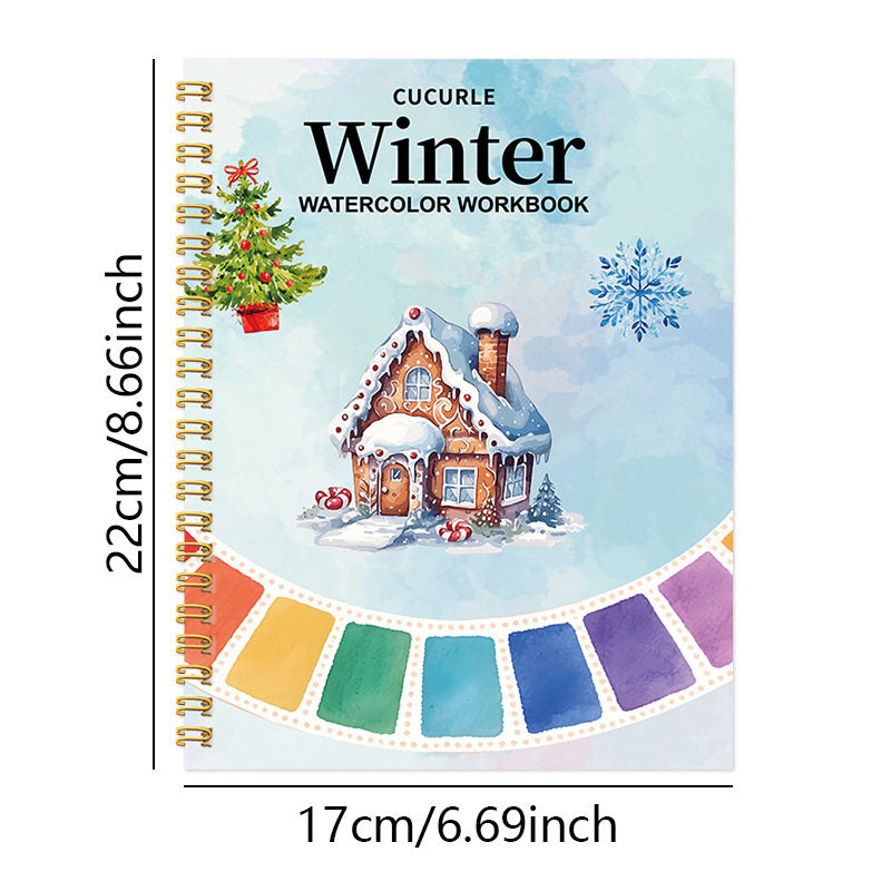 Watercolor Painting Workbook with Paint Box