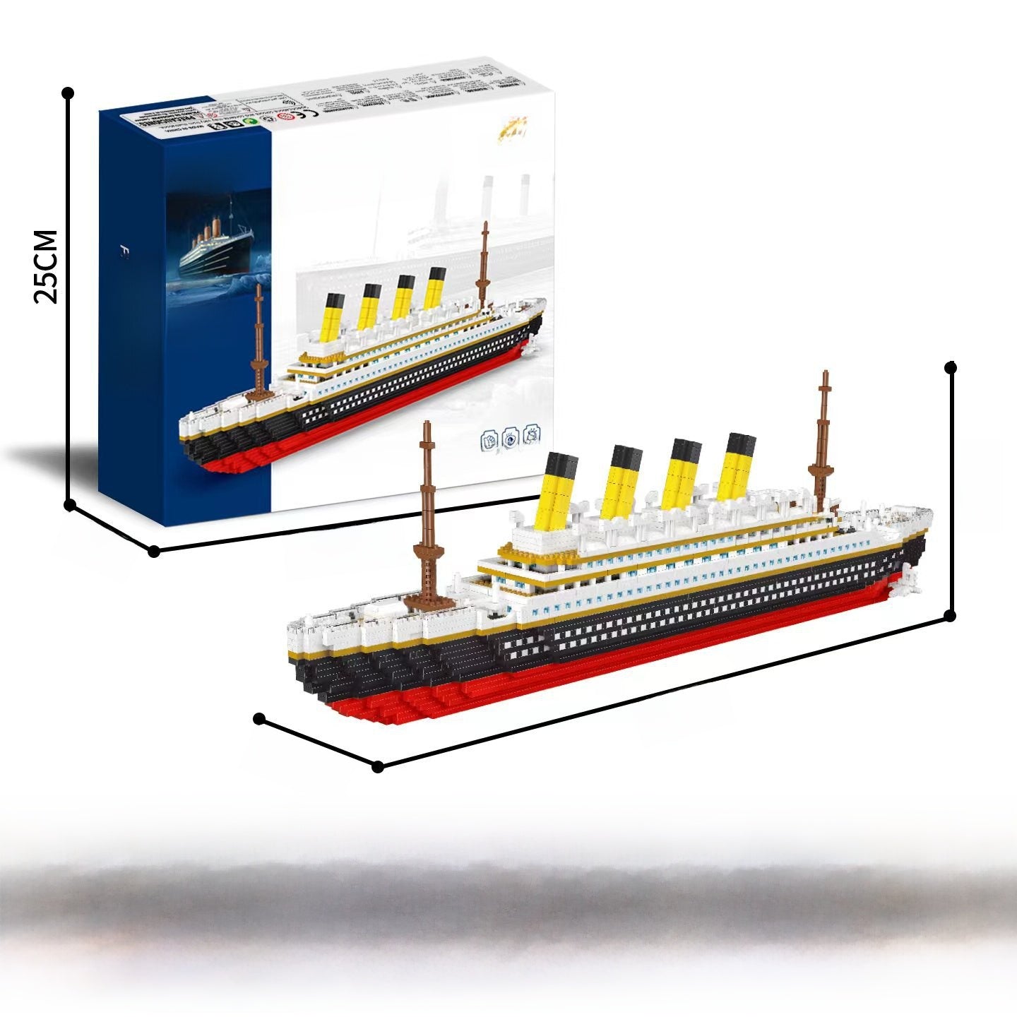 Historic Ship Building Blocks for Kids Large Titanic