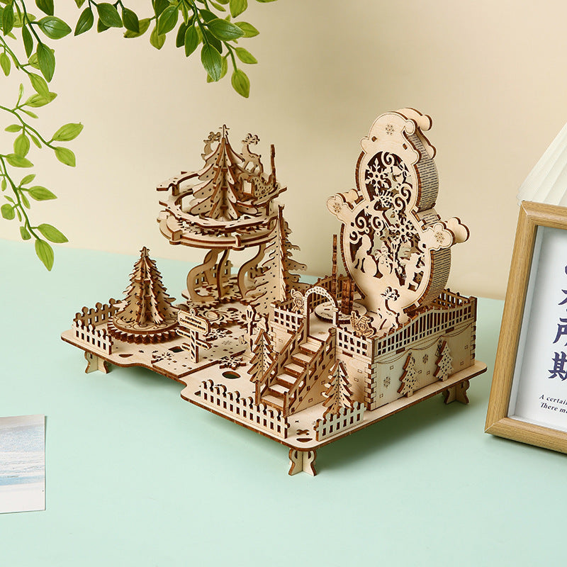 Wooden Christmas Puzzle Kit for Kids