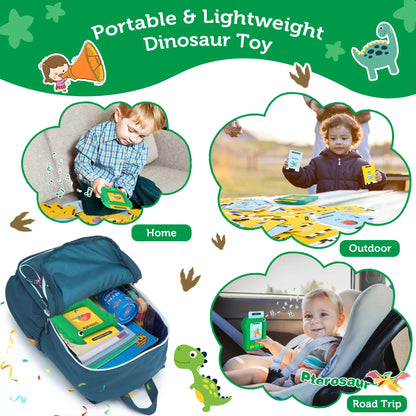 Upgraded Talking Flash Cards, Toddlers Toys for 1 2 3 4 5 6 Year Old Boys Girls, Autism Sensory Toys Montessori Educational Preschool Learning Toys for Kids, Dinosaur Toys 234 Sight Words