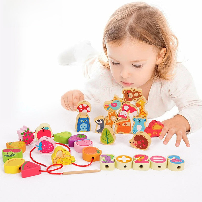 Kids Threading Beads Toy Set