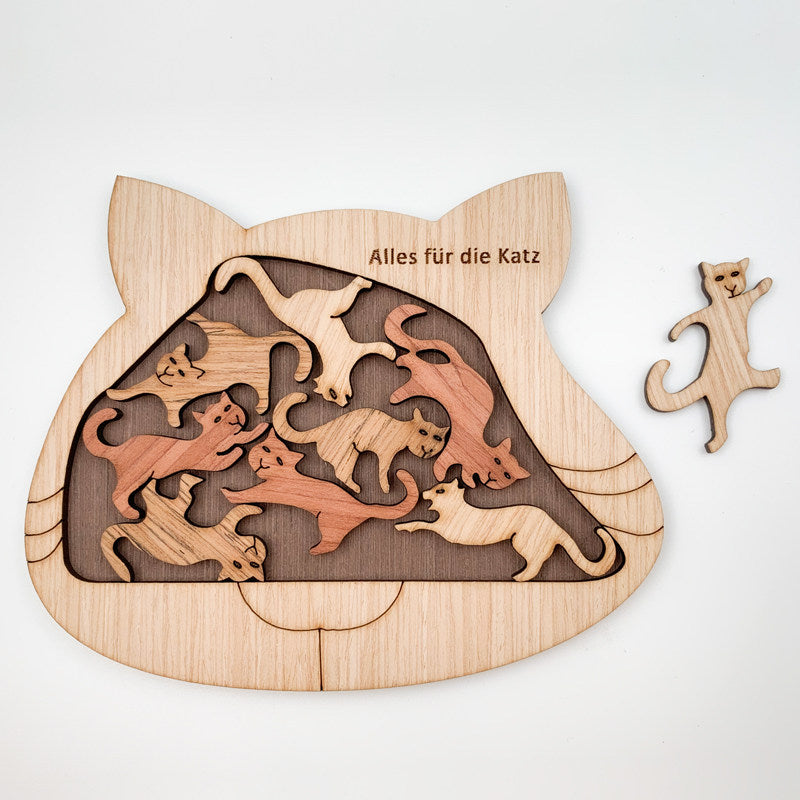 Wooden Animal Puzzle for Focus and Matching