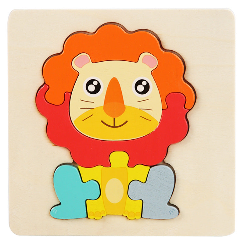 Wooden 3D Puzzle Toy for Spatial Learning