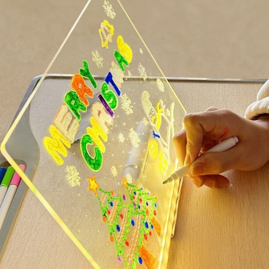Glow Drawing Board for Kids – Size and Accessory Options