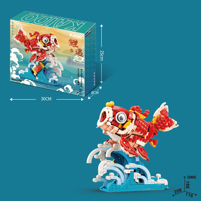 DIY Koi Fish Mini Building Blocks – Display Model Kit
