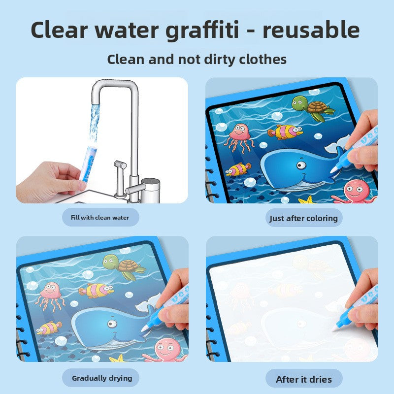 Reusable Water Drawing Book for Kids