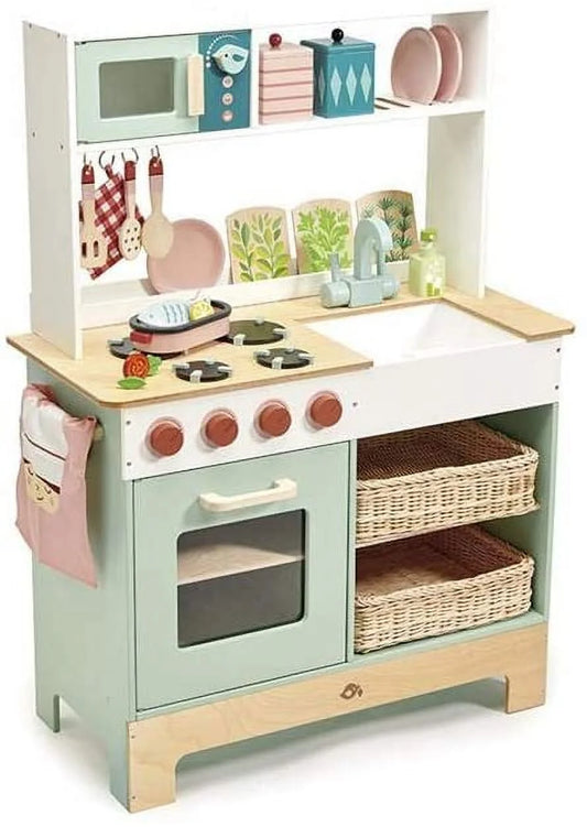 - Mini Chef Kitchen Range- Wooden Pretend Play Kitchen Set Develops Social, Creative and Imaginative Skills, Gender-Neutral - Age 3+