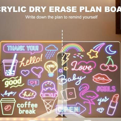 Acrylic Glow Drawing Board – Size & Stand Options