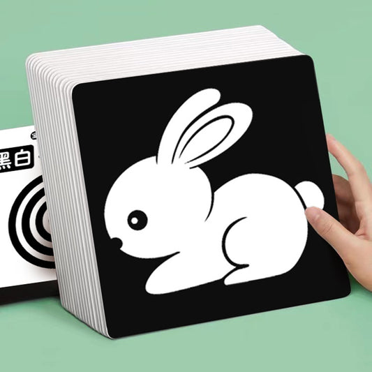 High-Contrast Visual Stimulation Cards for Babies