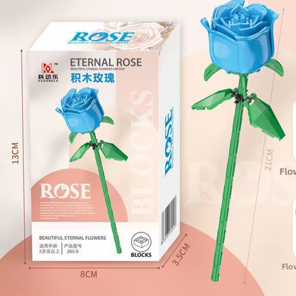 Rose Flower Building Blocks STEM Bouquet Kit