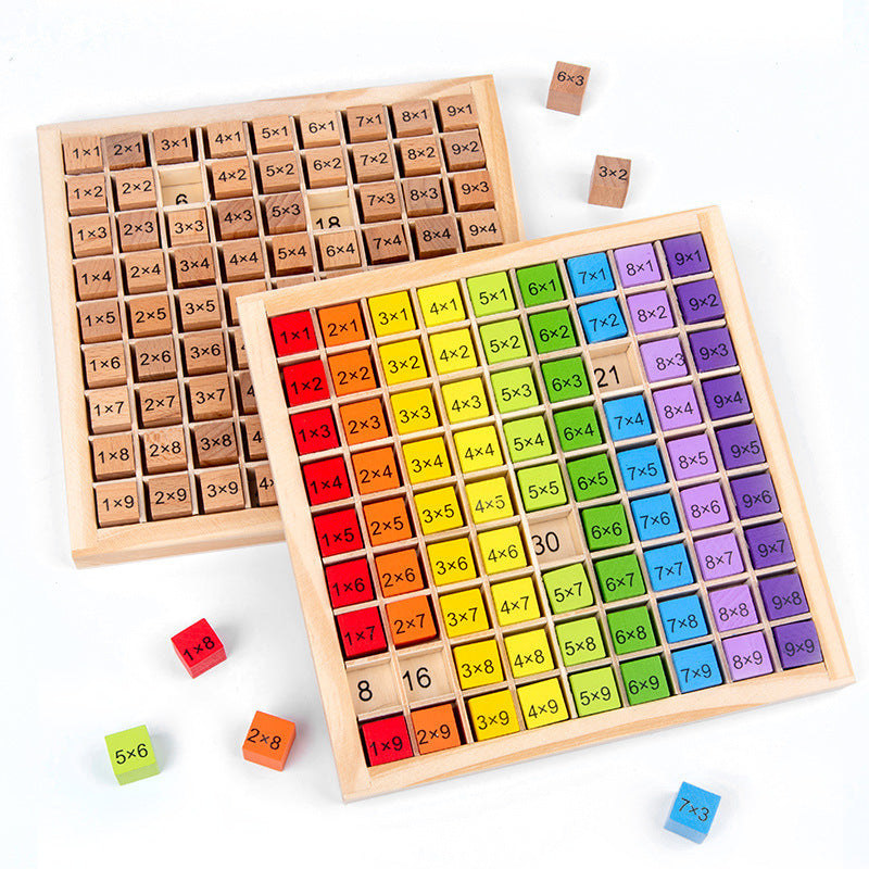 Wooden Multiplication & Hundred Board – Math Options