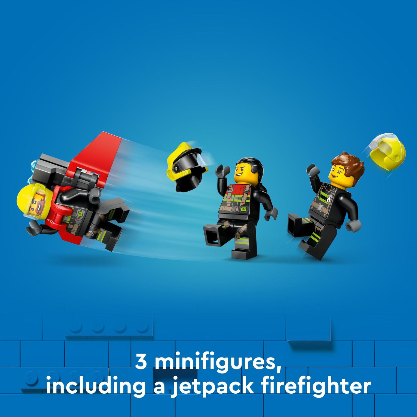 City Fire Rescue Plane Toy for Kids and Fans of Firefighter Toys, Fun Birthday Gift Idea for Boys and Girls Ages 6+ Who Love Airplane Toys and Imaginative Play, Includes 3 Minifigures, 60413