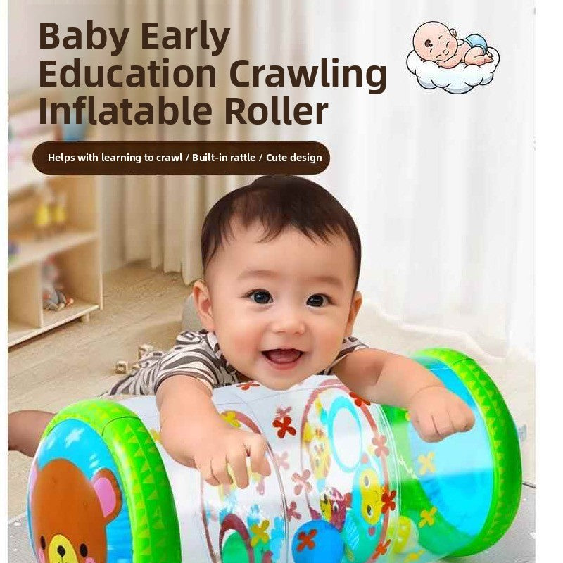 Inflatable Baby Crawling Roller with Bells – Animal Design