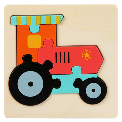 Wooden 3D Puzzle Toy for Spatial Learning