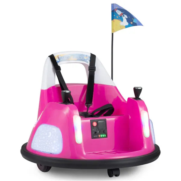 Pink Kids Bumper Car Ride-On