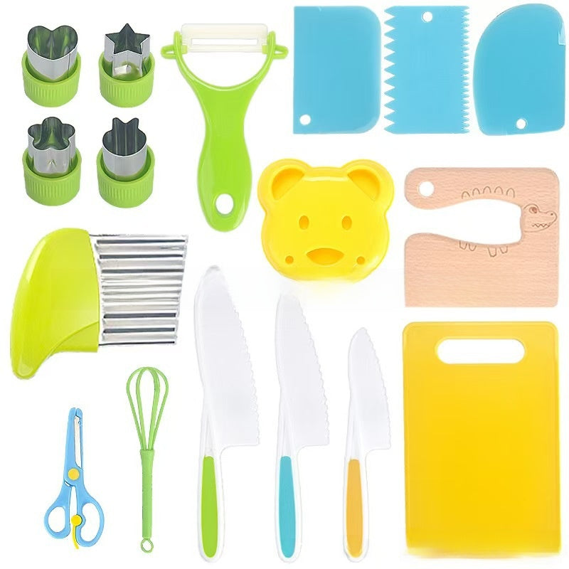 Kids Plastic Kitchen Knife Toy Set