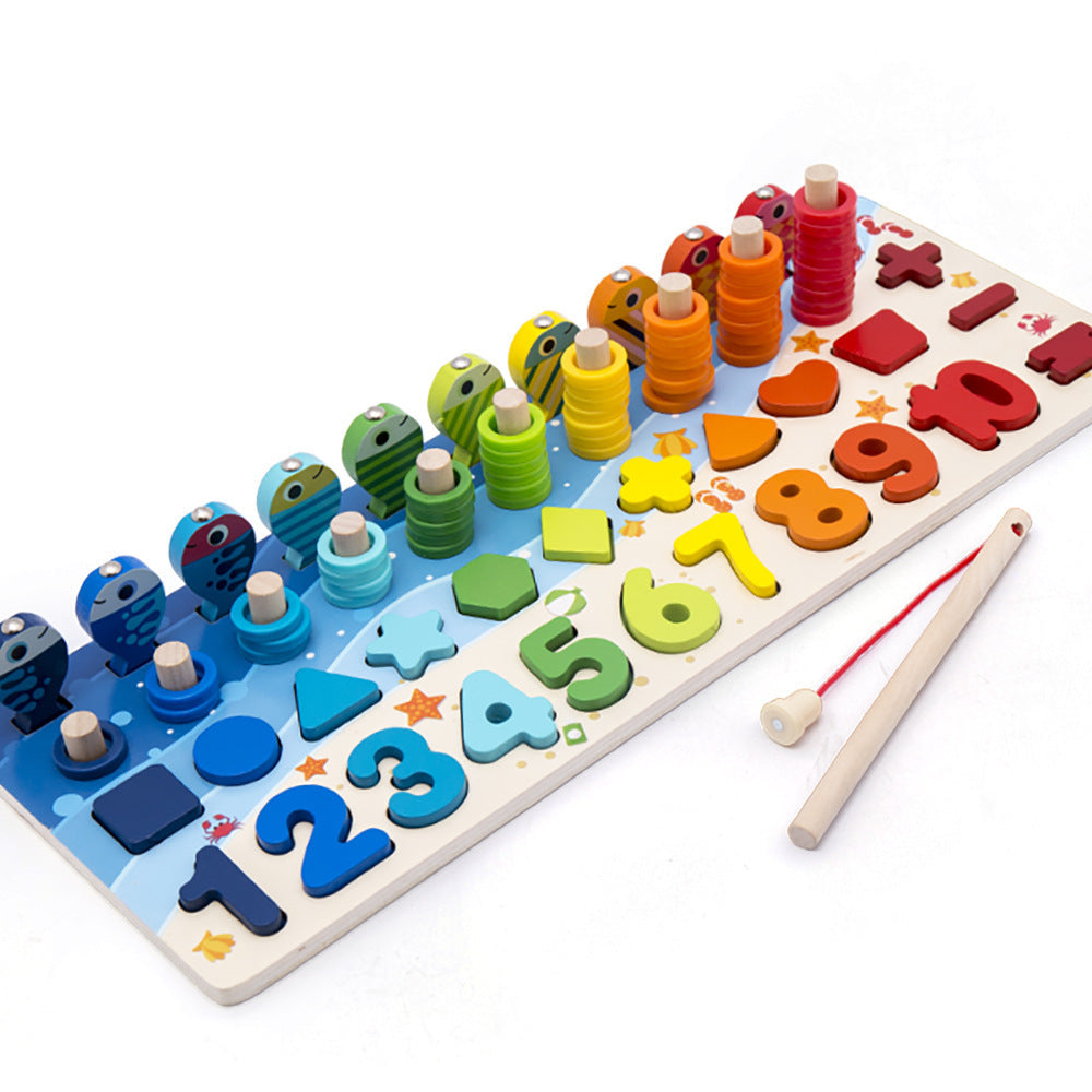 Five-in-One Ocean Learning Board for Kids