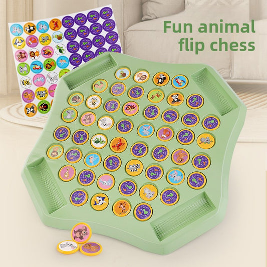 Flip Memory Matching Board Game – Animal, Fruit or Traffic