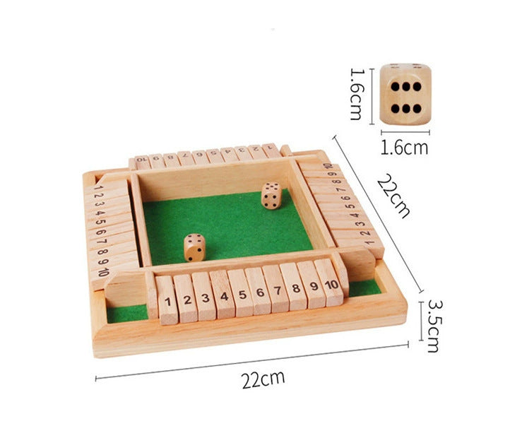 Number Flip-Card Board Game – Color Options