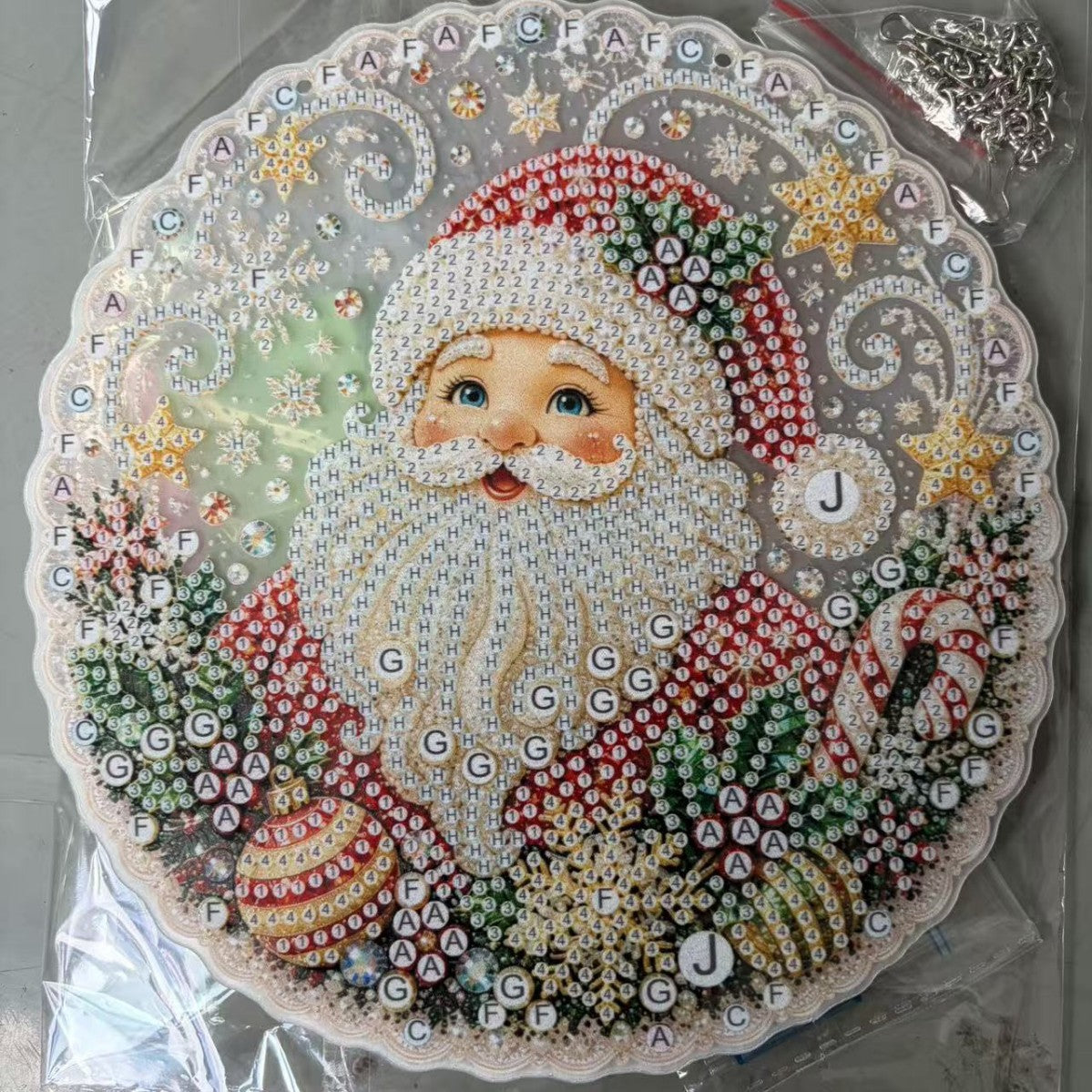 5D Christmas Diamond Painting Kit, 20 × 20 cm