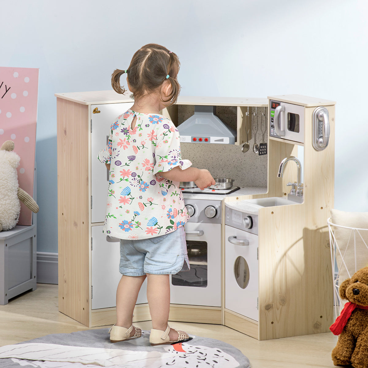 Ultra-Big Corner Kids Kitchen Playset