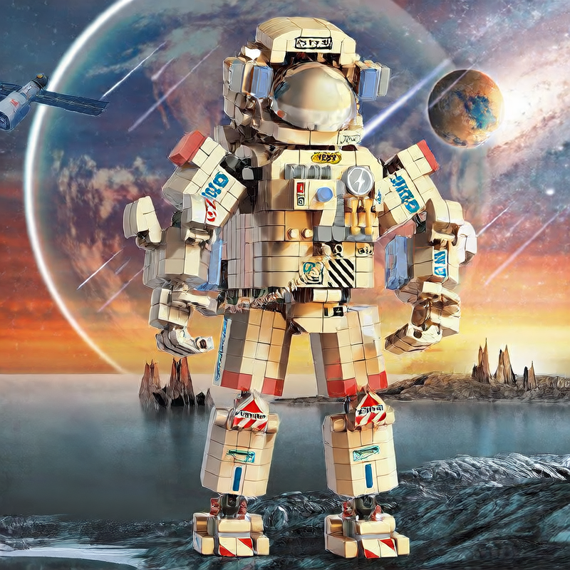 Astronaut Building Blocks for Kids