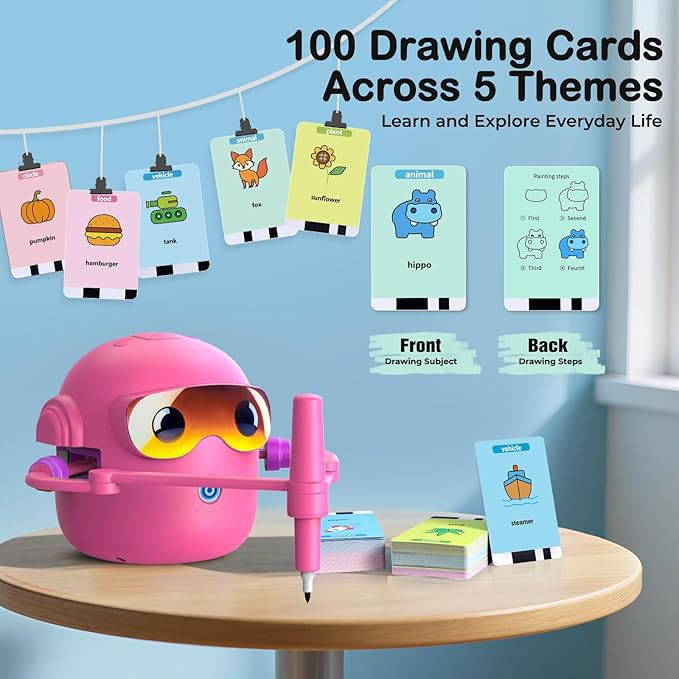 Drawing Robot with Guided Drawing Cards