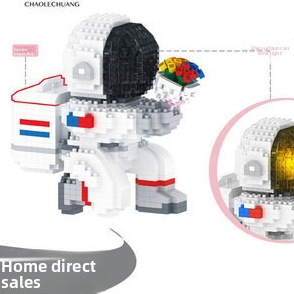 Glow Astronaut Building Blocks for Space STEM Play