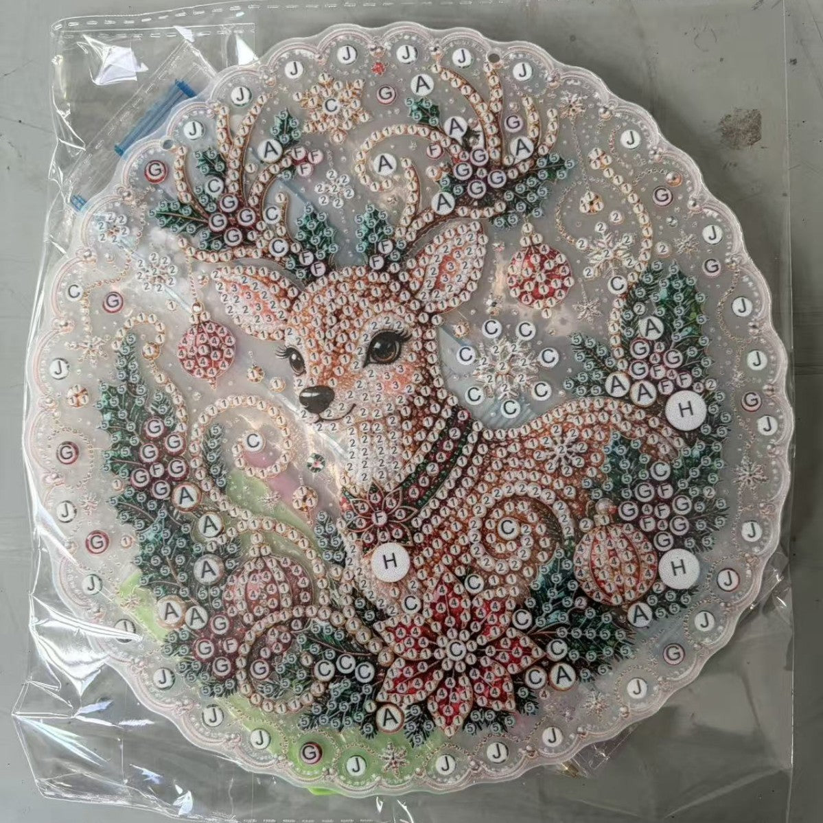 5D Christmas Diamond Painting Kit, 20 × 20 cm