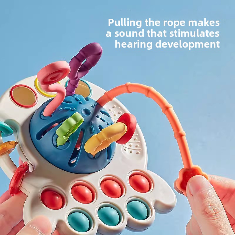 Octopus Pull Toy for Early Learning