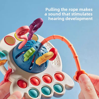 Octopus Pull Toy for Early Learning