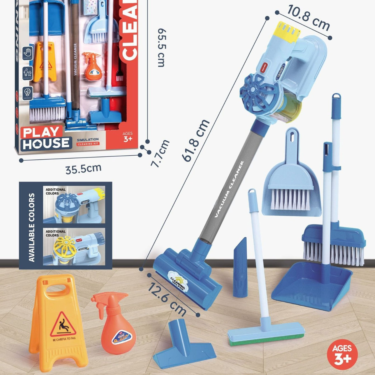 Kids Electric Pretend Vacuum Cleaner Set