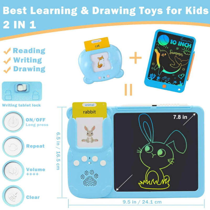 8.5-Inch Talking Card Reader with Writing Board