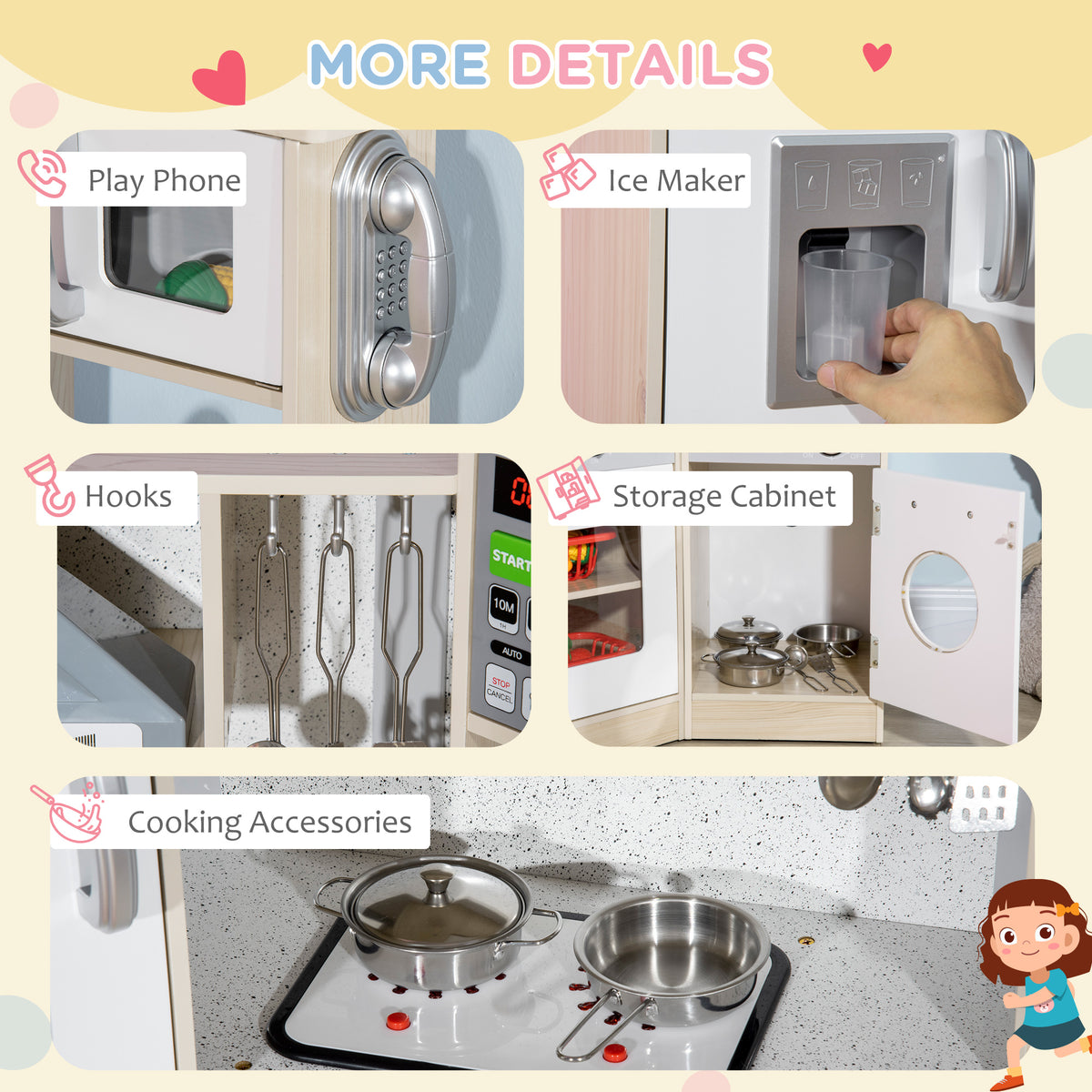 Ultra-Big Corner Kids Kitchen Playset