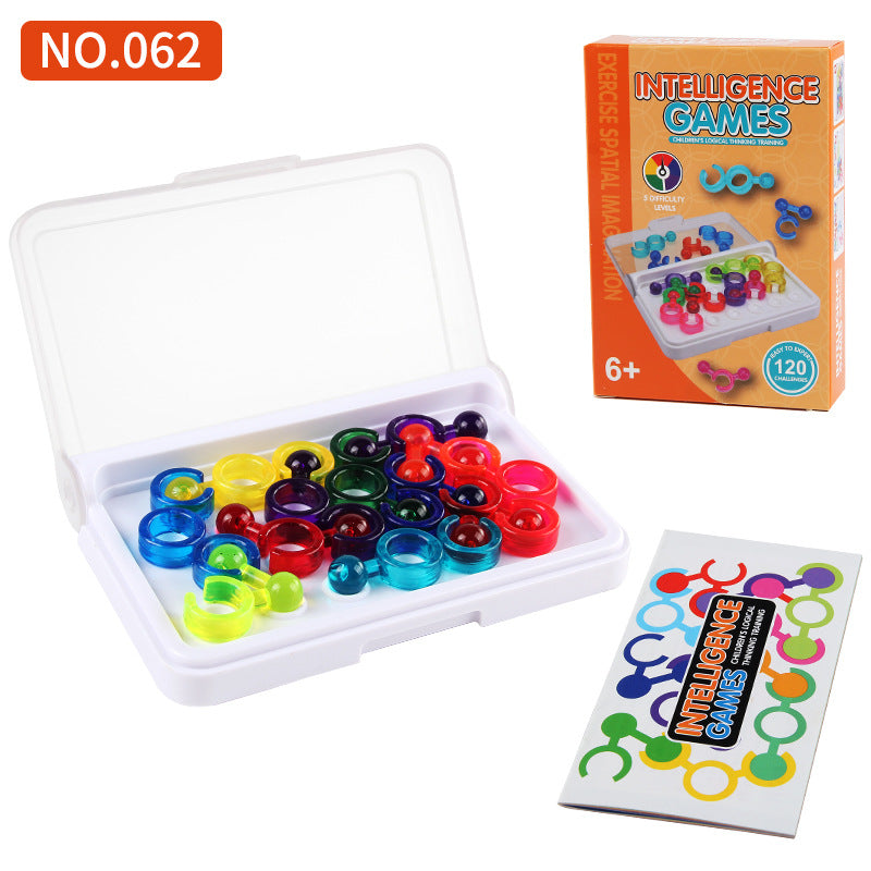 Mini Logic Puzzles – Beads, Shapes & Ring Options