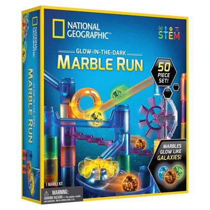 Kids Stem Series Glowing Marble Run, 50-Piece Set for Child or Teen 8 Years & Up