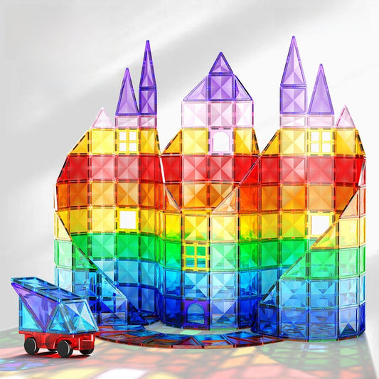 Magnetic Tile Building Set for STEM Learning