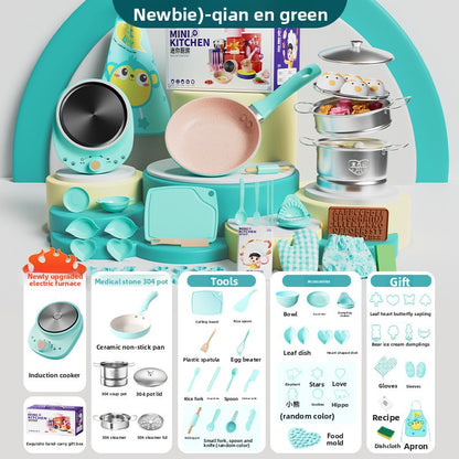 Toy Kitchen Set for Pretend Cooking