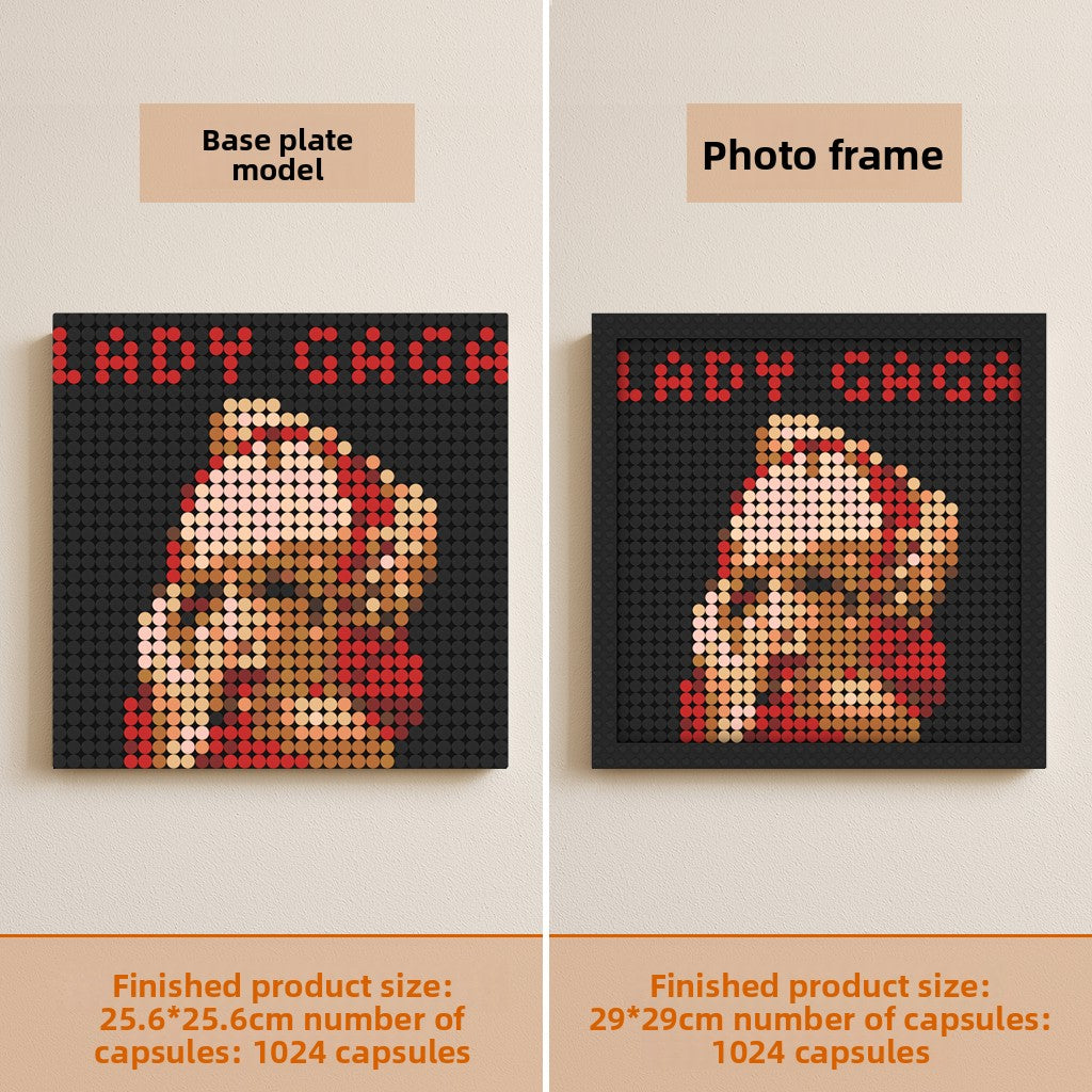 Lady Gaga Pixel Art Blocks – Album Cover Designs