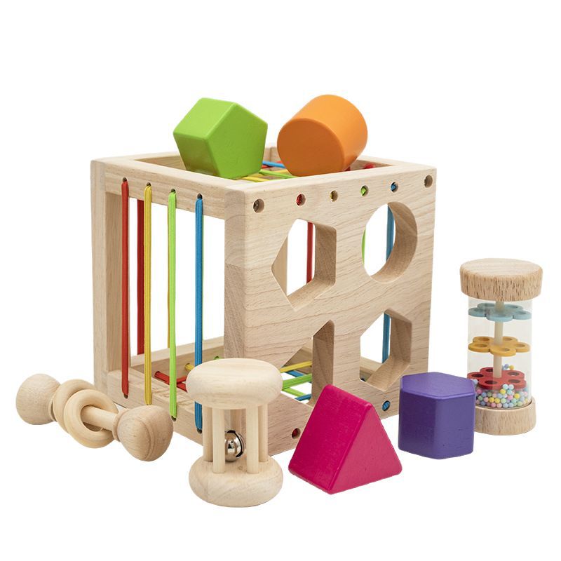 Wooden Shape Sorting Toy for Toddlers