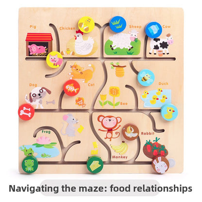 Wooden Maze Toy for Kids