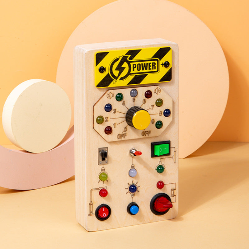 Wooden LED Busy Blocks – Switch & Sound Options